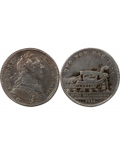 CHAMBRE DE COMMERCE DE BORDEAUX. LOUIS XV - JETON ARGENT 1750 (ANNEE IMMOBILISEE) 2