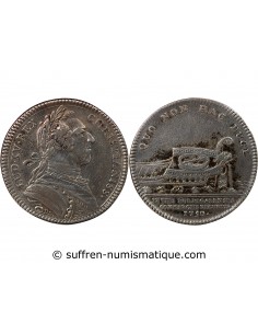 CHAMBRE DE COMMERCE DE BORDEAUX. LOUIS XV - JETON ARGENT 1750 (ANNEE IMMOBILISEE)