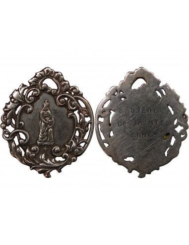 AURAY, BASILIQUE ET SANCTUAIRE DE SAINTE-ANNE - MEDAILLE SOUVENIR ARGENT
