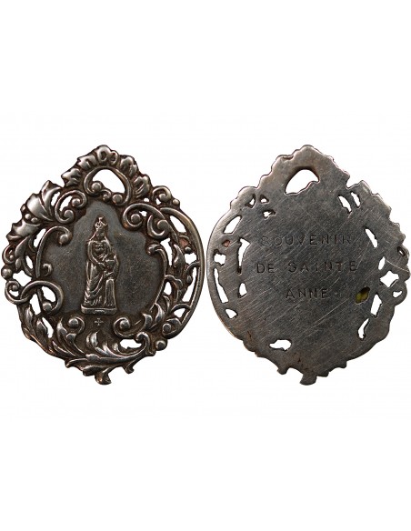 AURAY, BASILIQUE ET SANCTUAIRE DE SAINTE-ANNE - MEDAILLE SOUVENIR ARGENT