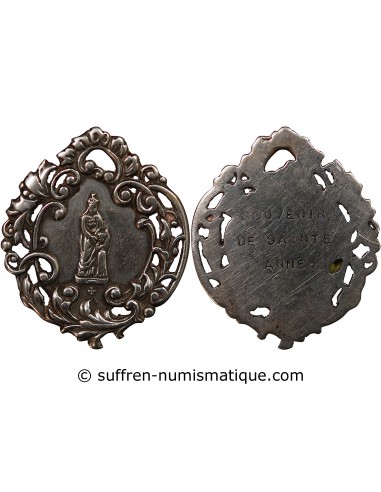 AURAY, BASILIQUE ET SANCTUAIRE DE SAINTE-ANNE - MEDAILLE SOUVENIR ARGENT