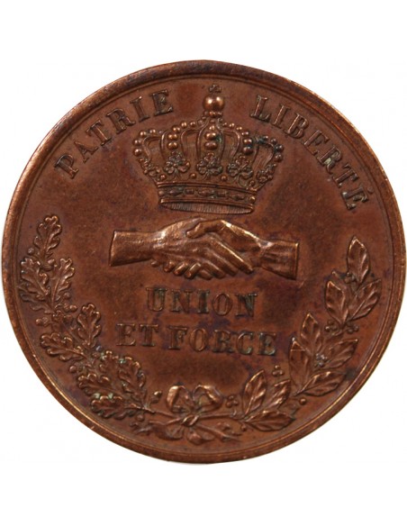 SECONDE REPUBLIQUE, FÊTE NATIONALE DE NANTES - MEDAILLE CUIVRE 1851