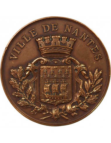 ECOLE DE DESSIN DE NANTES, PRIX DU DESSIN ARTISTIQUE DE 3e ANNEE - MEDAILLE BRONZE 1901 - ATTRIBUE À PIERRE BAUDRIER