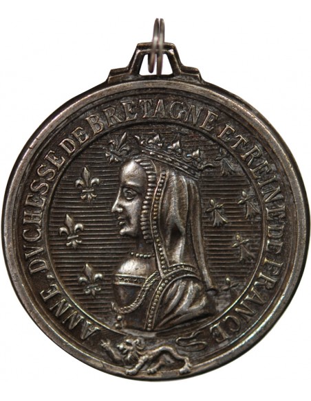 ETS. P. RIVET, ELECTRICITE AUTO, NANTES - MEDAILLE ARGENT - ANNE DE BRETAGNE