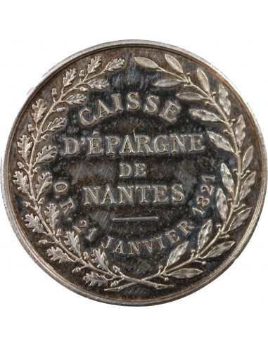 CAISSE D'EPARGNE DE NANTES - JETON ARGENT, 21 JANVIER 1821