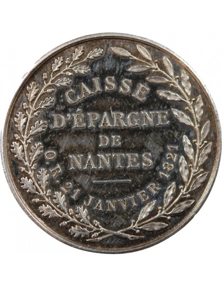 CAISSE D'EPARGNE DE NANTES - JETON ARGENT, 21 JANVIER 1821