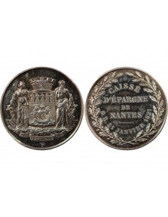 CAISSE D'EPARGNE DE NANTES - JETON ARGENT, 21 JANVIER 1821 2