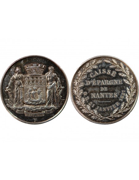 CAISSE D'EPARGNE DE NANTES - JETON ARGENT, 21 JANVIER 1821