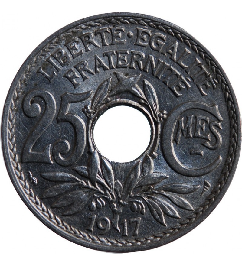 LINDAUER - 25 CENTIMES 1917 SOULIGNE