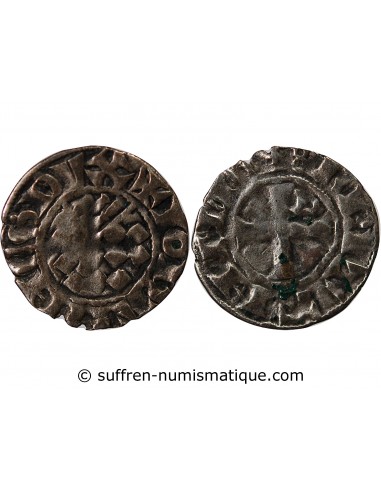 DUCHÉ DE BRETAGNE, JEAN II - DENIER 1286 / 1305 NANTES