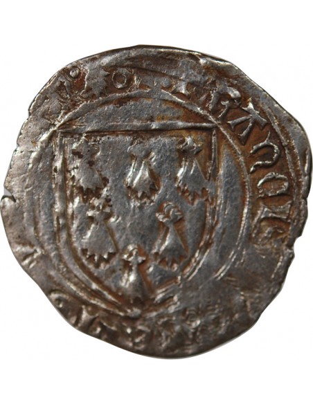 DUCHÉ DE BRETAGNE, FRANCOIS II - GROS A L'ÉCU, 1458 / 1488 NANTES