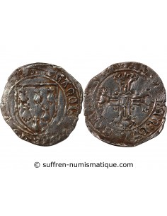 DUCHÉ DE BRETAGNE, FRANCOIS II - GROS A L'ÉCU, 1458 / 1488 NANTES