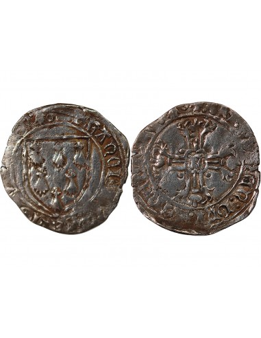 DUCHÉ DE BRETAGNE, FRANCOIS II - GROS A L'ÉCU, 1458 / 1488 NANTES