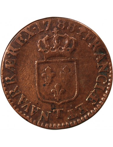 LOUIS XVI - 1/2 SOL 1788 T NANTES