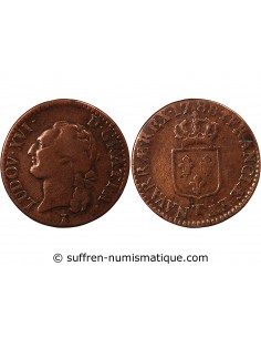 LOUIS XVI - 1/2 SOL 1788 T NANTES