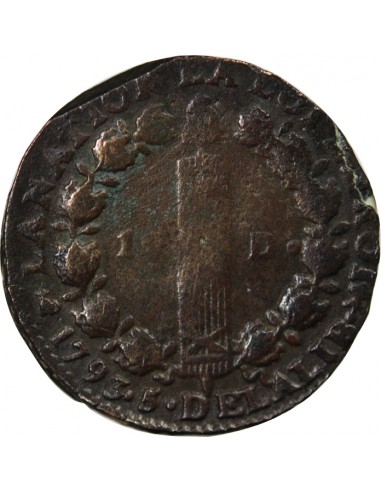 LOUIS XVI, CONSTITUTION - 12 DENIERS 1793 T NANTES