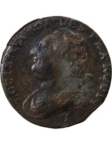 LOUIS XVI, CONSTITUTION - 12 DENIERS 1793 T NANTES