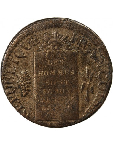 LOUIS XVI, CONSTITUTION - SOL AUX BALANCES - 1793, T NANTES