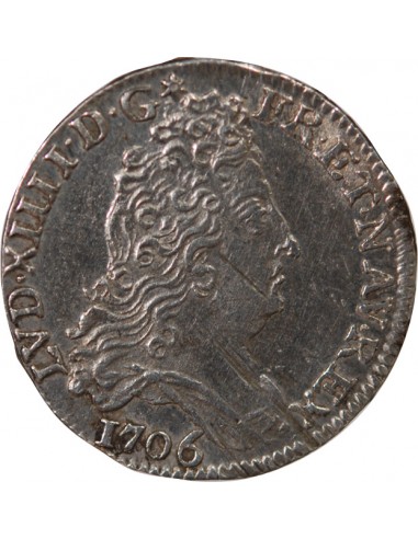 LOUIS XIV﻿ - 10 SOLS AUX INSIGNES 1706 RENNES