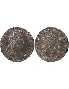 LOUIS XIV﻿ - 10 SOLS AUX INSIGNES 1706 RENNES 2