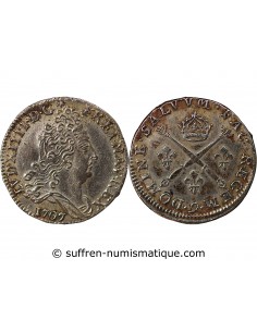 LOUIS XIV﻿ - 10 SOLS AUX INSIGNES 1707 RENNES