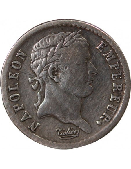 NAPOLEON Ier - 1/2 FRANC ARGENT 1813 T NANTES