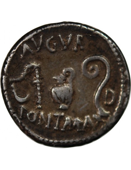 JULES CESAR - DENIER ARGENT - 46 AV JC, AFRIQUE