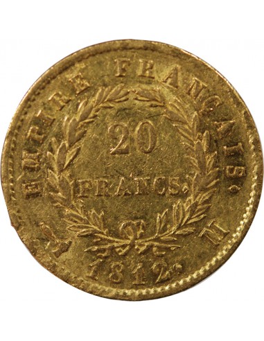 NAPOLEON Ier - 20 FRANCS OR 1812 M TOULOUSE