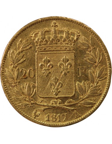 LOUIS XVIII - 20 FRANCS OR 1817 A PARIS