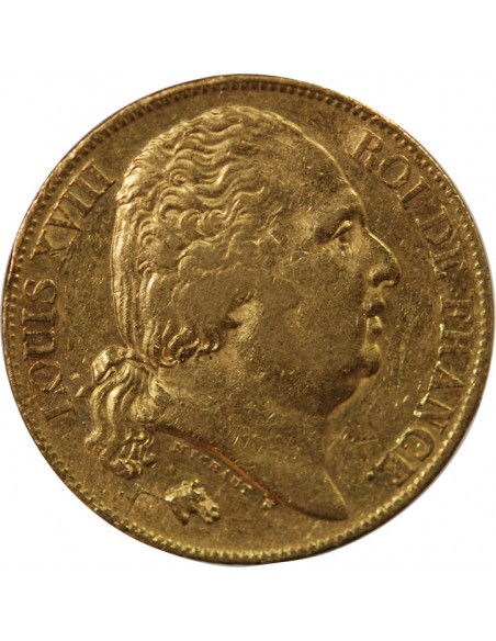 LOUIS XVIII - 20 FRANCS OR 1817 A PARIS