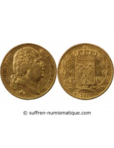 LOUIS XVIII - 20 FRANCS OR 1817 A PARIS