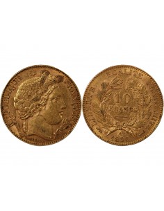 IIIe REPUBLIQUE, CERES ﻿- 10 FRANCS OR 1896 A PARIS﻿ 2