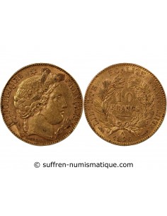 IIIe REPUBLIQUE, CERES ﻿- 10 FRANCS OR 1896 A PARIS﻿