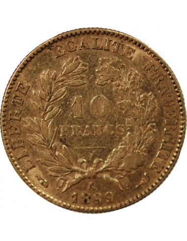 IIIe REPUBLIQUE, CERES - 10 FRANCS OR 1899 A PARIS﻿