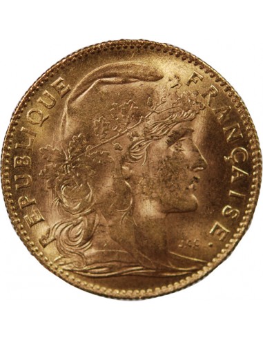 MARIANNE, COQ - 10 FRANCS OR 1914