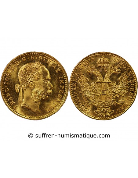 AUTRICHE, FRANCOIS JOSEPH Ier - DUCAT OR 1915