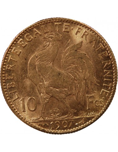MARIANNE, COQ - 10 FRANCS OR 1912