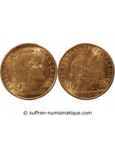 MARIANNE, COQ - 10 FRANCS OR 1912