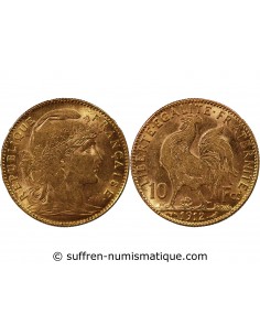 MARIANNE, COQ - 10 FRANCS OR 1912