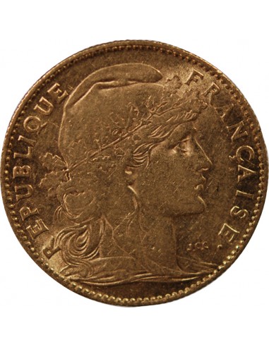 MARIANNE, COQ - 10 FRANCS OR 1900