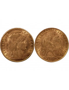 MARIANNE, COQ - 10 FRANCS OR 1911 2