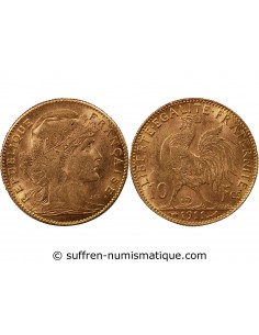 MARIANNE, COQ - 10 FRANCS OR 1911