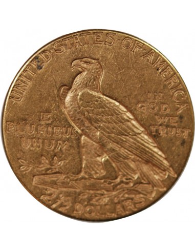 USA, INDIEN - 2 1/2 DOLLARS OR 1914 PHILADELPHIE