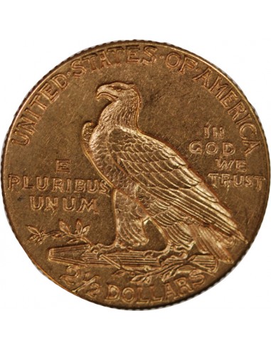 USA, INDIEN - 2 1/2 DOLLARS OR 1912 PHILADELPHIE