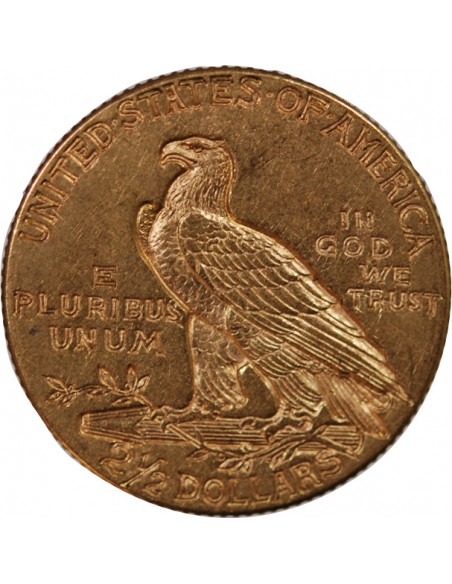 USA, INDIEN - 2 1/2 DOLLARS OR 1912 PHILADELPHIE