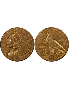 USA, INDIEN - 2 1/2 DOLLARS OR 1912 PHILADELPHIE 2