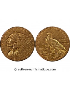 USA, INDIEN - 2 1/2 DOLLARS OR 1912 PHILADELPHIE