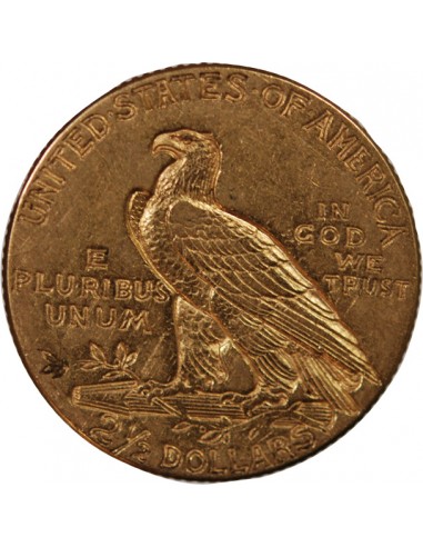 USA, INDIEN - 2 1/2 DOLLARS OR 1912 PHILADELPHIE