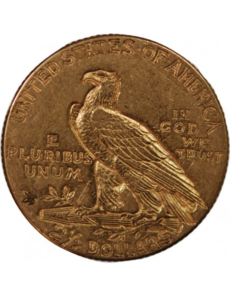 USA, INDIEN - 2 1/2 DOLLARS OR 1912 PHILADELPHIE