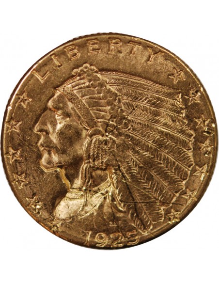 USA, INDIEN - 2 1/2 DOLLARS OR 1925 D DENVER